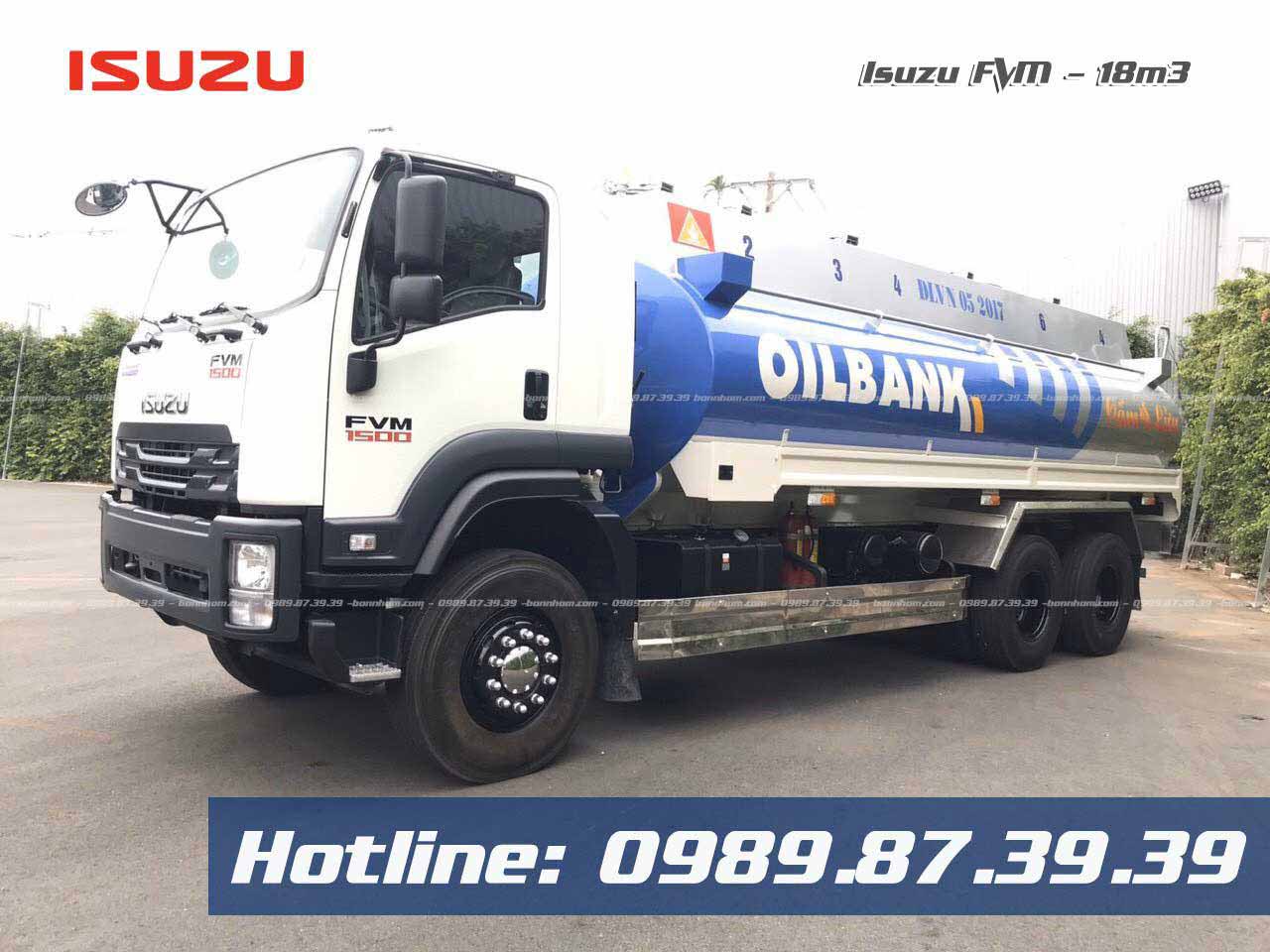 giá xe bồn chở xăng dầu 18 khối