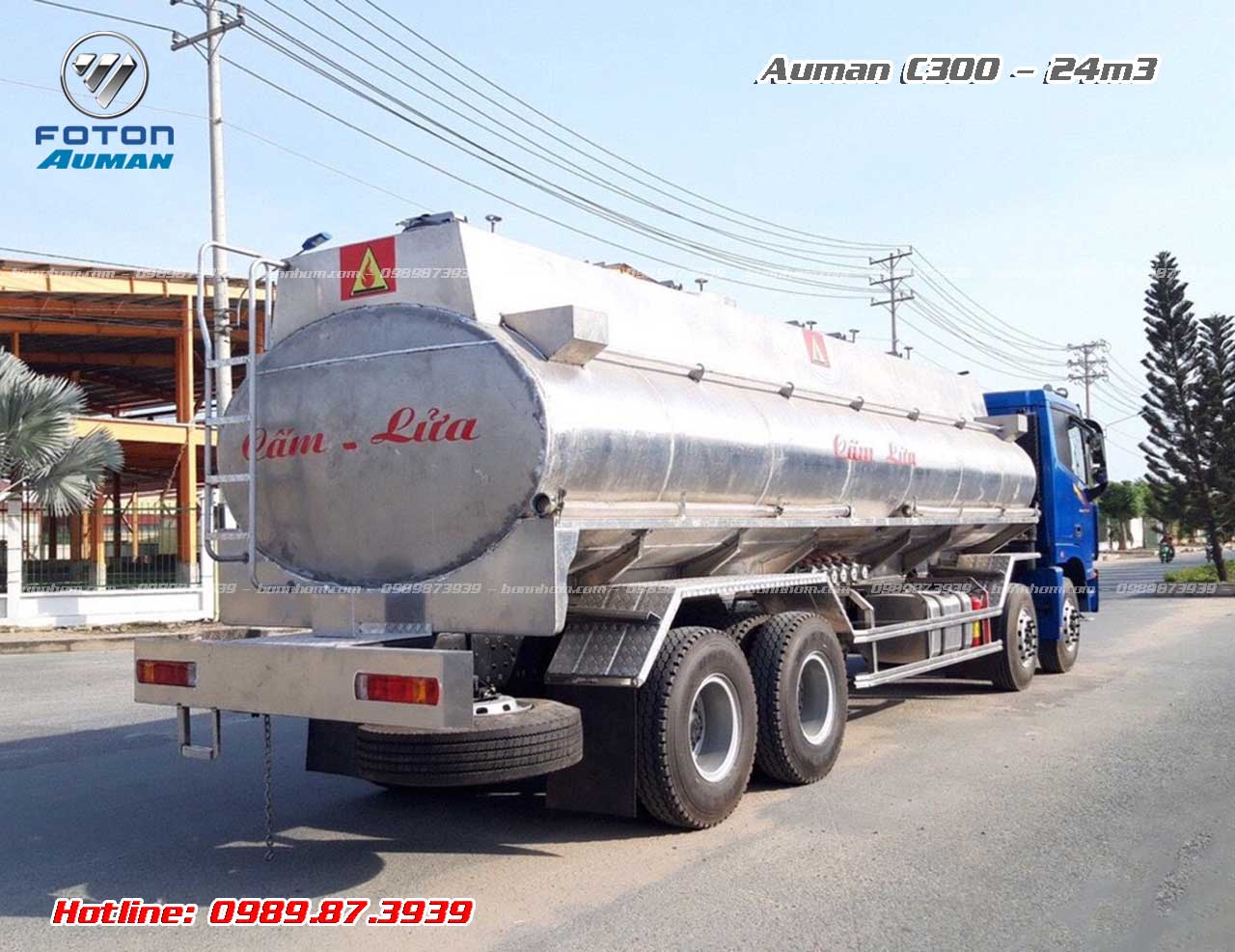 Xe bồn chở xăng dầu Auman C300 24m3 khối