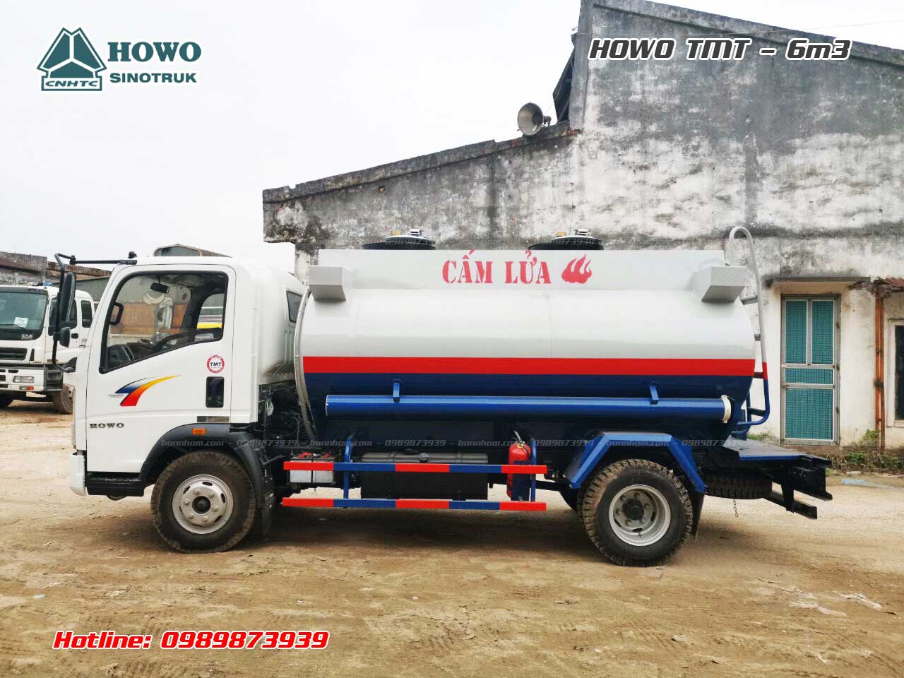 Xe bồn chở xăng dầu Howo TMT 6m3 khối