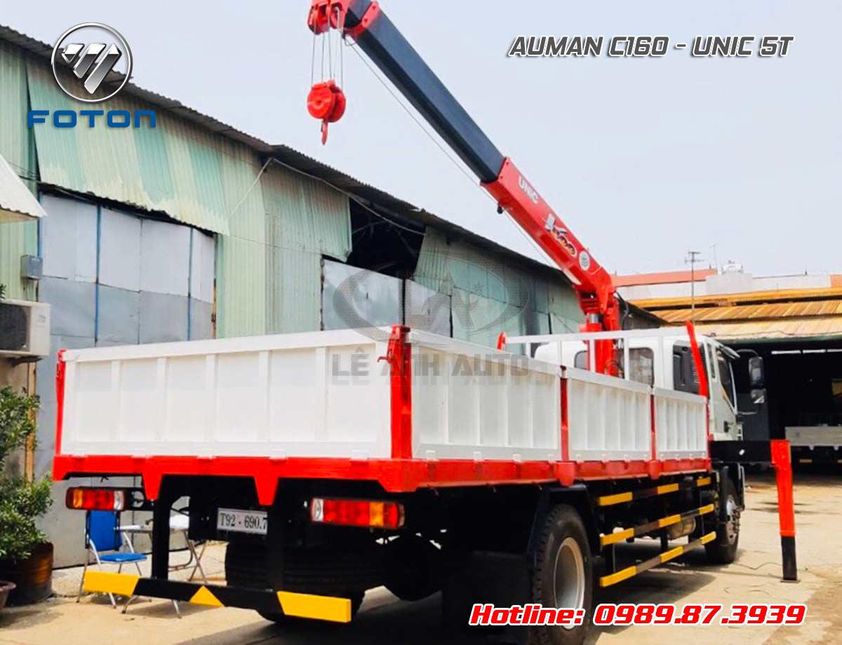 Xe tải Auman 8 tấn gắn cẩu Unic 5 tấn