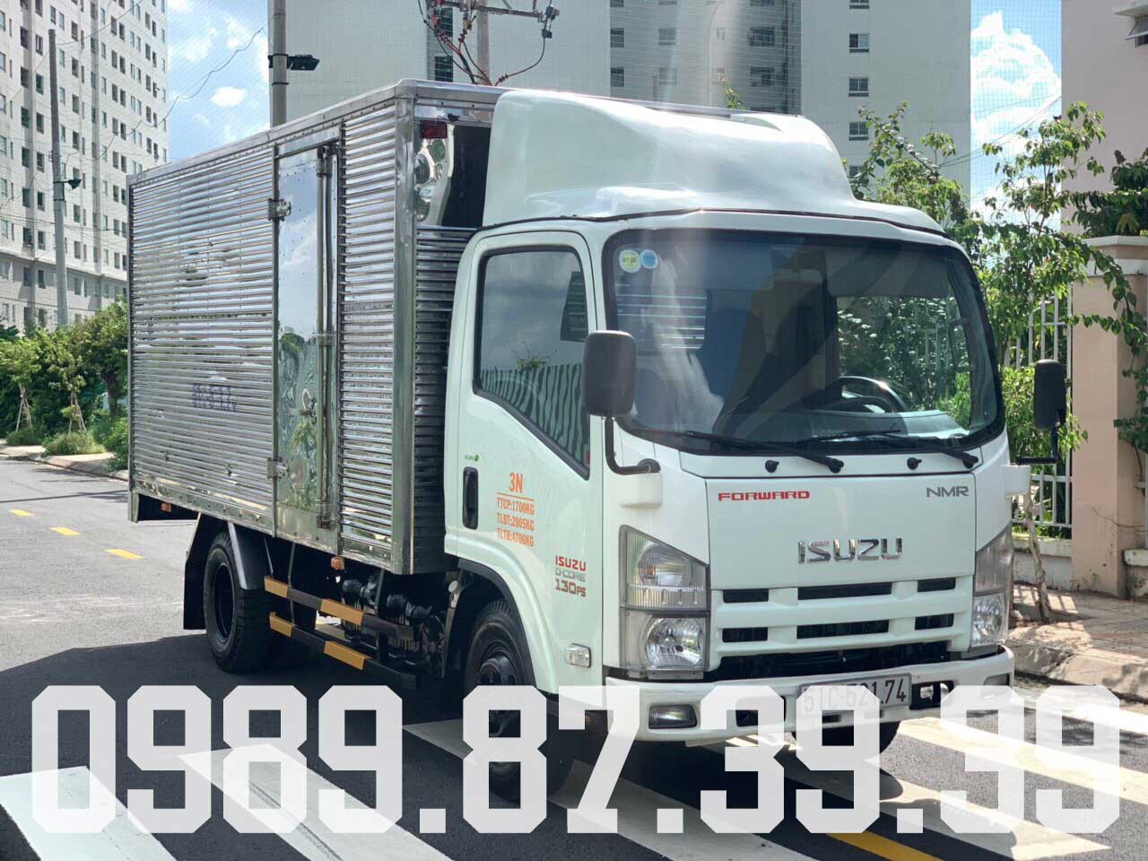 Xe tải Isuzu 1.9 tấn đầu vuông cũ đời 2014