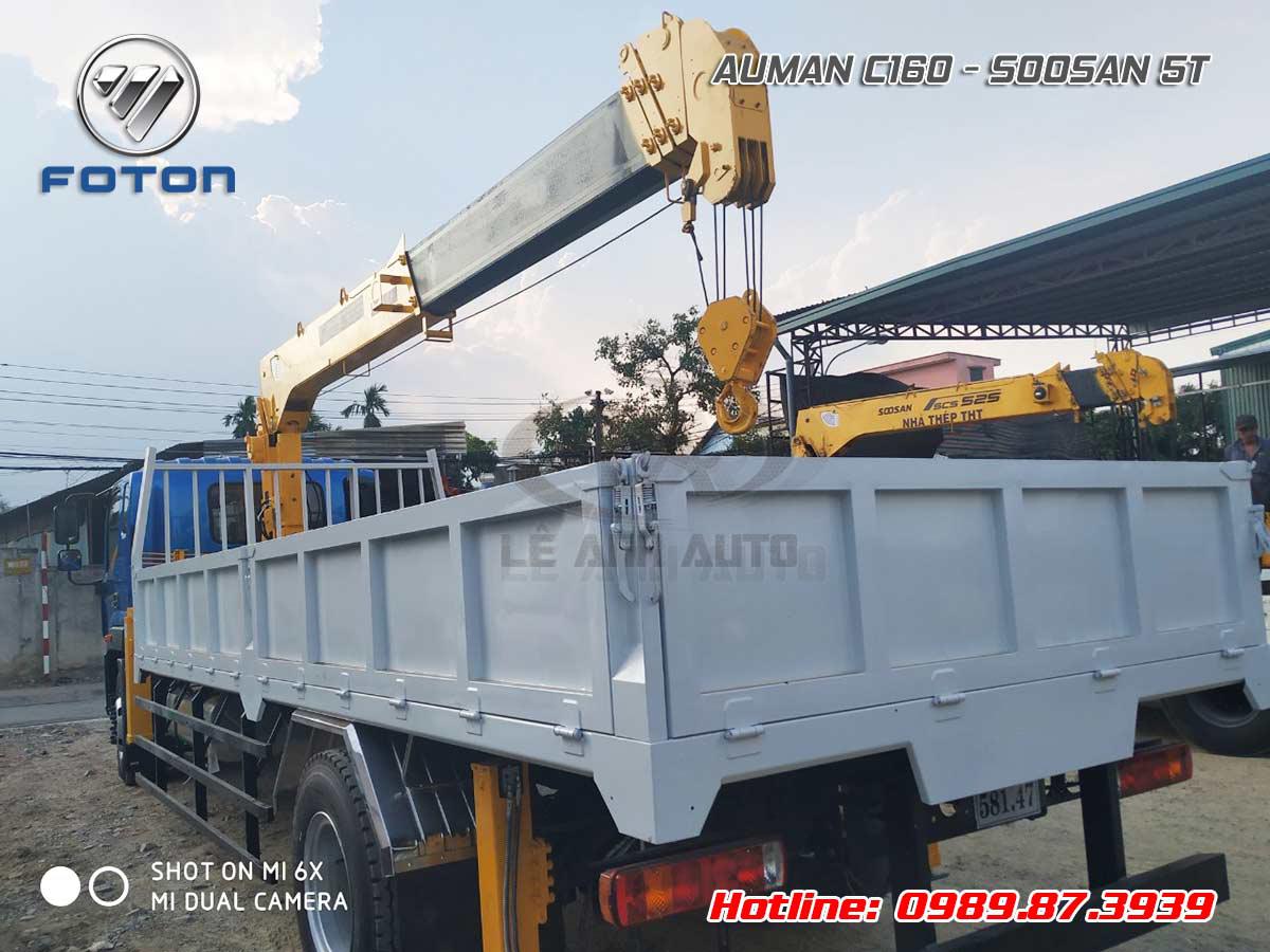 Xe tải Auman 8 tấn gắn cẩu Soosan 5 tấn