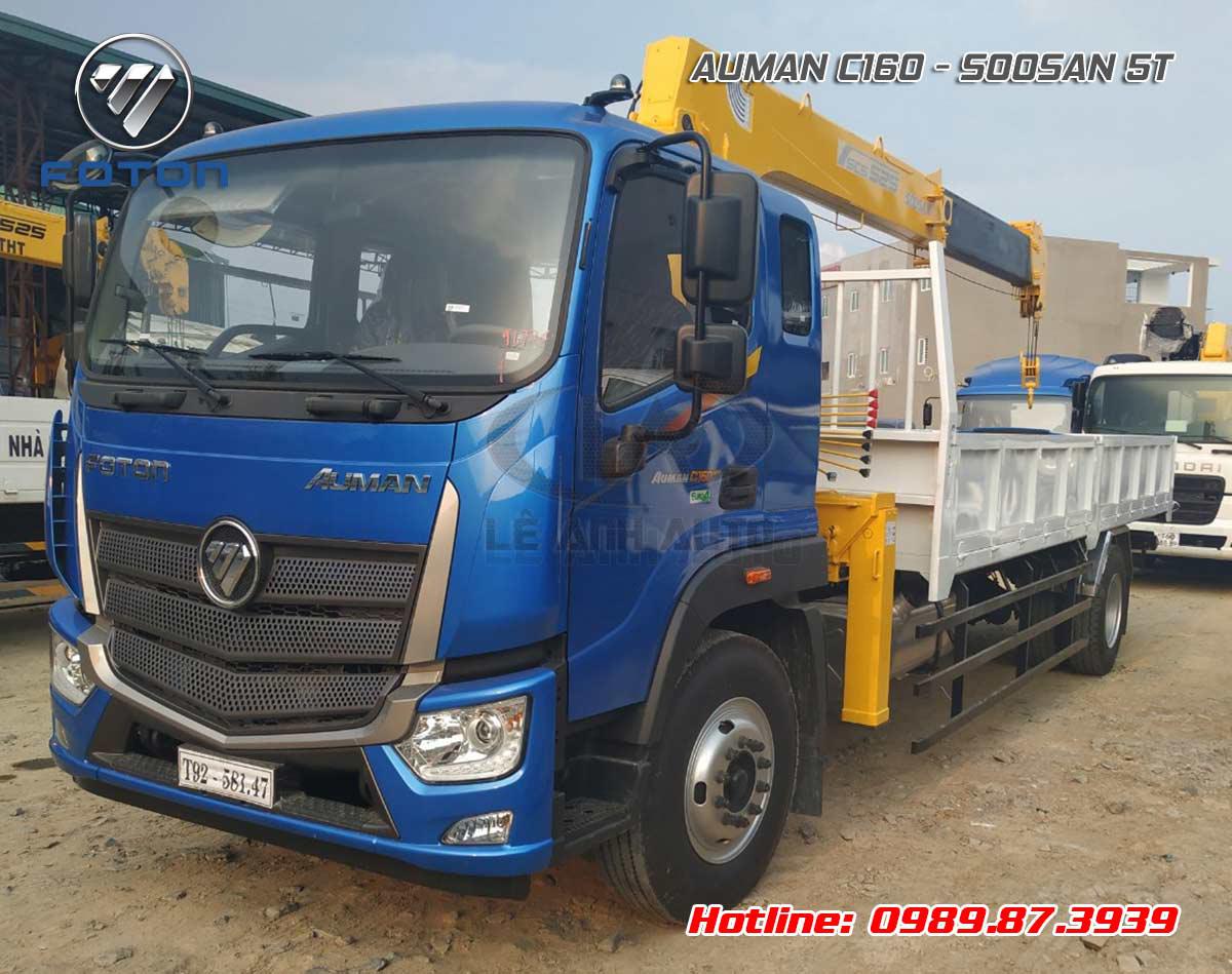 Xe tải Auman 8 tấn gắn cẩu Soosan 5 tấn