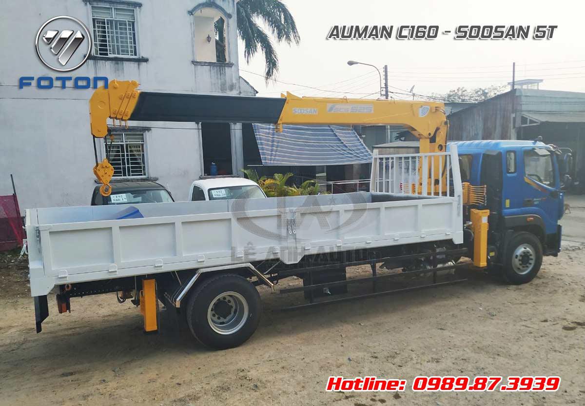 Xe tải Auman 8 tấn gắn cẩu Soosan 5 tấn