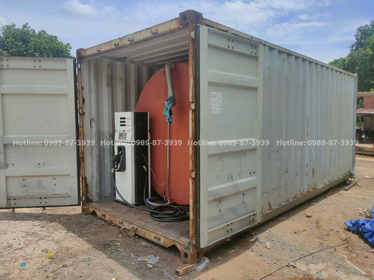 bồn chứa xăng dầu cũ