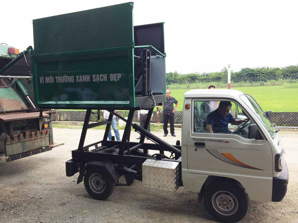 đóng thùng xe chở rác