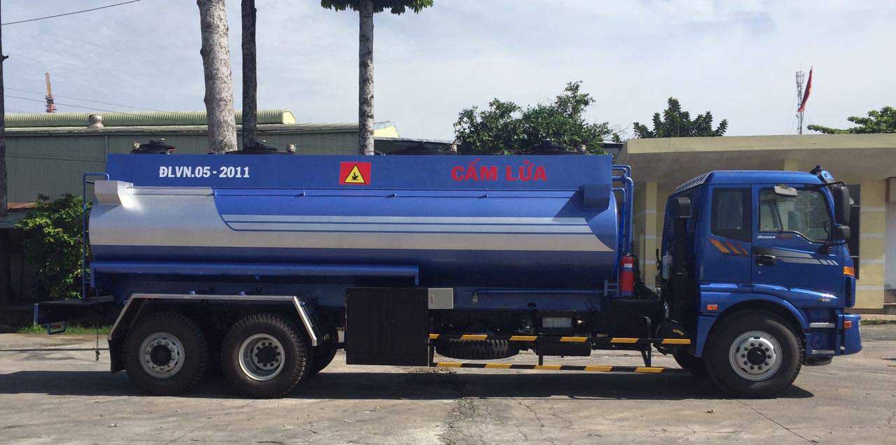 Xe bồn xăng dầu 18 m3 khối Thaco Auman C1500