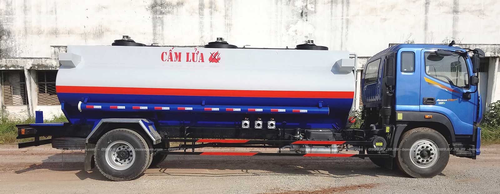 Xe bồn chở xăng dầu 12m3 khối Auman C160