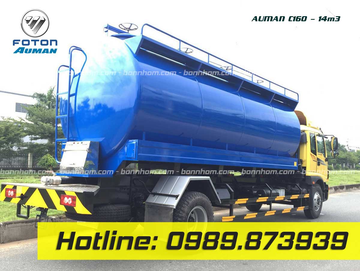 xe bồn chở thức ăn gia súc 14 khối Thaco Auman C160