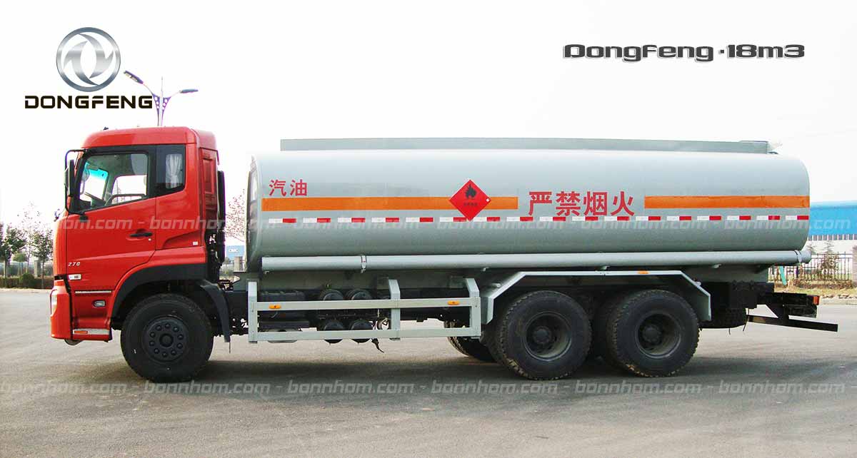 xe bồn inox Dongfeng 18m3 khối