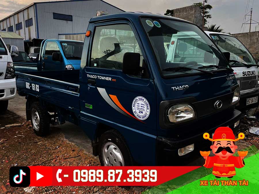 xe tải thaco 800kg cũ 2021 thùng lửng