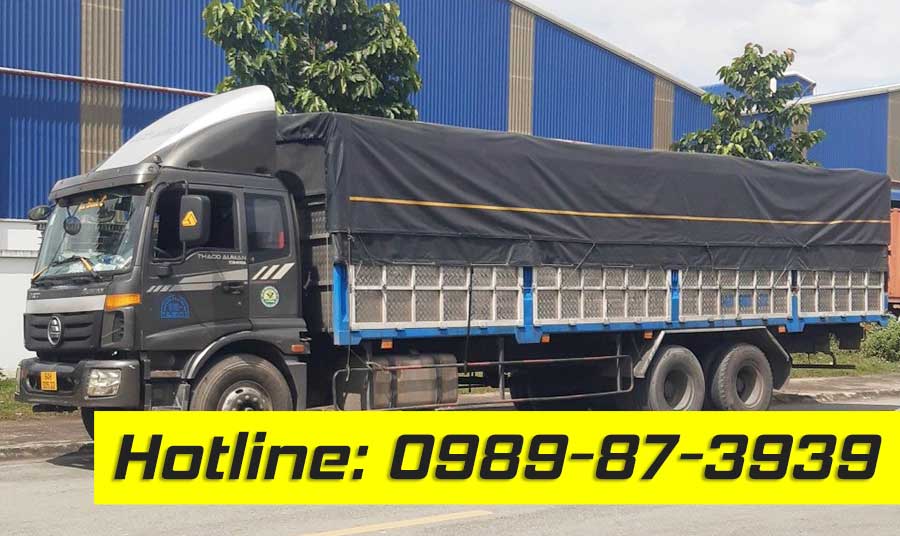 Thaco Auman 3 chân cũ đời 2015 xe tải 1 cầu tải trọng 14 tấn giá rẻ