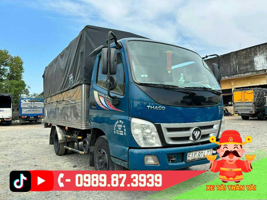 thaco ollin 2.5 tấn cũ thùng bạt