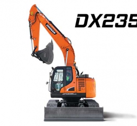 MÁY XÚC ĐÀO BÁNH XÍCH DOOSAN DX235LC GẦU 0.92 M3