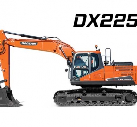 MÁY XÚC ĐÀO BÁNH XÍCH DOOSAN DX225LC GẦU 0.92 M3