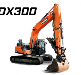 MÁY XÚC ĐÀO BÁNH XÍCH DOOSAN DX300LC GẦU 1.6 M3
