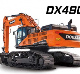 MÁY XÚC ĐÀO BÁNH XÍCH DOOSAN DX490LC GẦU 2.9 M3