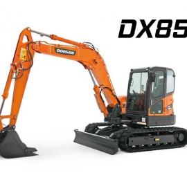 MÁY XÚC ĐÀO BÁNH XÍCH DOOSAN DX85 GẦU 0.25 M3