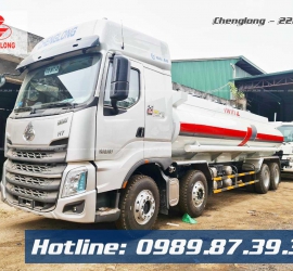 XE BỒN CHENGLONG 4 CHÂN H7 CHỞ XĂNG DẦU 22 KHỐI (22M3) 