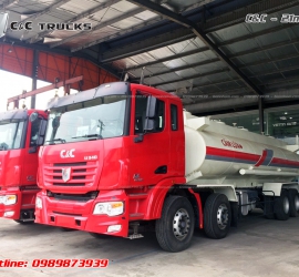 XE BỒN CHỞ XĂNG DẦU C&C 4 CHÂN 21 KHỐI (21M3)