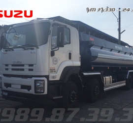 XE BỒN CHỞ XĂNG DẦU ISUZU 4 CHÂN 24 KHỐI (24M3) FV330