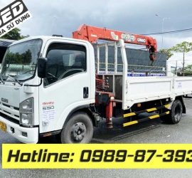 XE CẨU ISUZU 5 TẤN CŨ