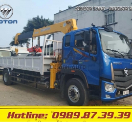 XE TẢI GẮN CẨU THACO AUMAN C160 GẮN CẨU SOOSAN 5 TẤN