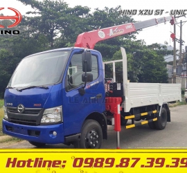XE TẢI HINO XZU GẮN CẨU UNIC 3 TẤN