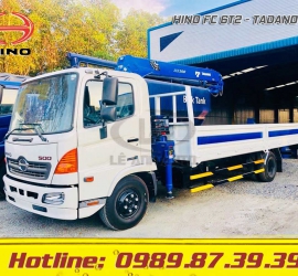 XE TẢI HINO FC GẮN CẨU TADANO 5 TẤN