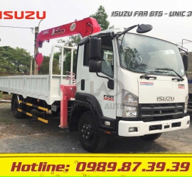 XE TẢI ISUZU FRR GẮN CẨU UNIC 3 TẤN