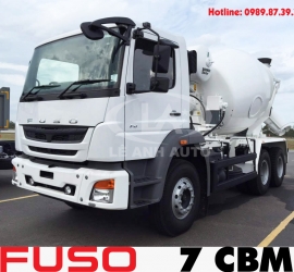 XE BỒN TRỘN BÊ TÔNG 7 KHỐI FUSO