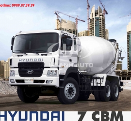 XE BỒN TRỘN BÊ TÔNG 7 KHỐI HYUNDAI HD270