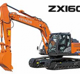 MÁY XÚC ĐÀO BÁNH XÍCH HITACHI ZAXIS 160 GẦU 0.60 0.82M3